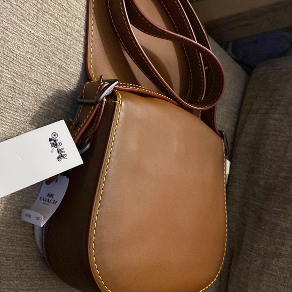 NWT! Coach saddle bag Smooth butter leather 2 set-1941 collection bag - Picture 6 of 12